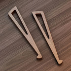 Portable Foldable Wooden Laptop Stand-Ergonomic 12° Adjustable Angle, Cooling Ventilation Triangular Design,Office Accessory