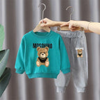 Children's Clothing Boy Sets Spring Autumn Mother Kids Girls Outfits Suits Baby Cute Sports Hoodie Trousers 2pcs Toddler Clothes