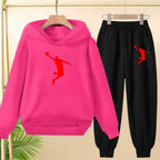 Children's Sportswear,playing Clothes, Hooded Sweatshirts and Long Pants Are Suitable for Boys and Girls Aged3to13.Charming Sets