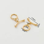 2-6Sets 14K/18K Gold Plated Brass OT Clasp Toggle Clasps Connector for DIY Bracelet Necklace Jewelry Making Findings Accessories