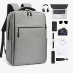 40L Laptop Backpack Durable 17 Inch for Men Women with USB Charger Port & Luggage Sleeve Sturdy College Rucksack Bag For Macbook
