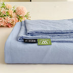 Washed Cotton Bed Flat Sheet for Double Bed Plain Solid Color Top Sheets Single/Queen/King Flat Bedsheets Home Bed Linen Sheets