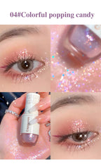 Cappuvini Star Dots eye shadow Liquid Pearlescent Fine Flashing Easy to Dizzy High gloss Cubs Bowling Ball Liquid eye shadow