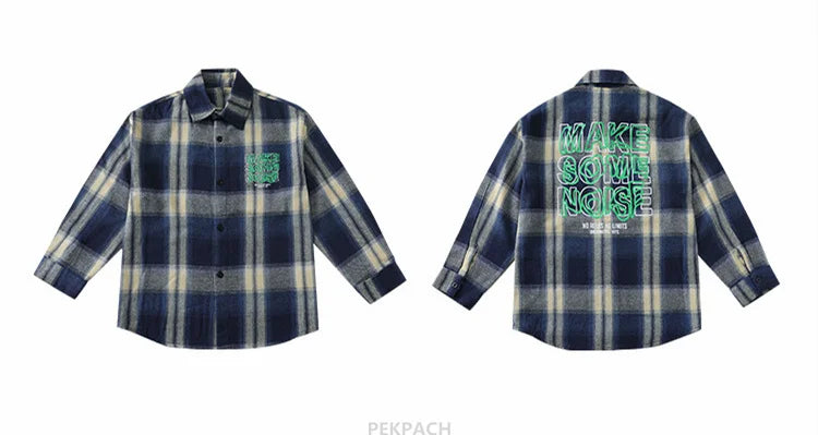 Children New Fashion Blue Plaid Shirt for Boy Casual Blouse Kids Cotton Top Spring Long Sleeve Baby Boy Clothes Outfit Age 5-14Y