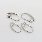 (1941) 20MM 24K Gold Color Plated Carved Earring Hook Jewerly Making Diy Jewelry Findings Accessories