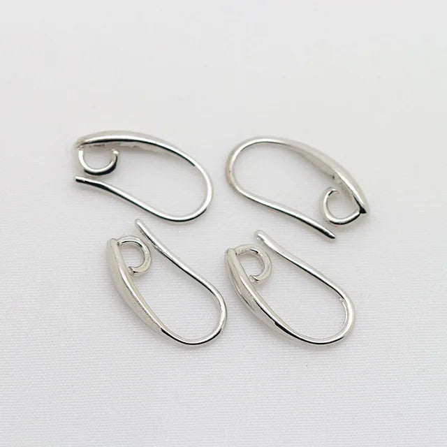 (1941) 20MM 24K Gold Color Plated Carved Earring Hook Jewerly Making Diy Jewelry Findings Accessories