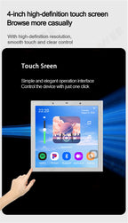 Smart Home Touch Screen 4inch WIFI Android11 bluetooths audio in Wall Amplifier Control Background Music Ceiling Speakers system
