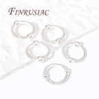 Multi Types 14K/18K Gold Plated Round Bead Frame,Brass Metal Circle Frame Connectors Spacers Beads,DIY Beading Jewelry Making