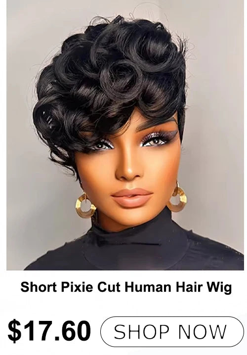 13x4 Curly Bob Wig Human Hair 100% Glueless Wear and Go HD Lace Human Hair Frontal Preplucked Ready to Wear Water Wave Bob Wigs