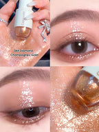 Cappuvini Star Dots eye shadow Liquid Pearlescent Fine Flashing Easy to Dizzy High gloss Cubs Bowling Ball Liquid eye shadow