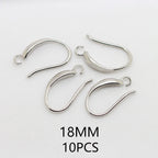 (1941) 20MM 24K Gold Color Plated Carved Earring Hook Jewerly Making Diy Jewelry Findings Accessories