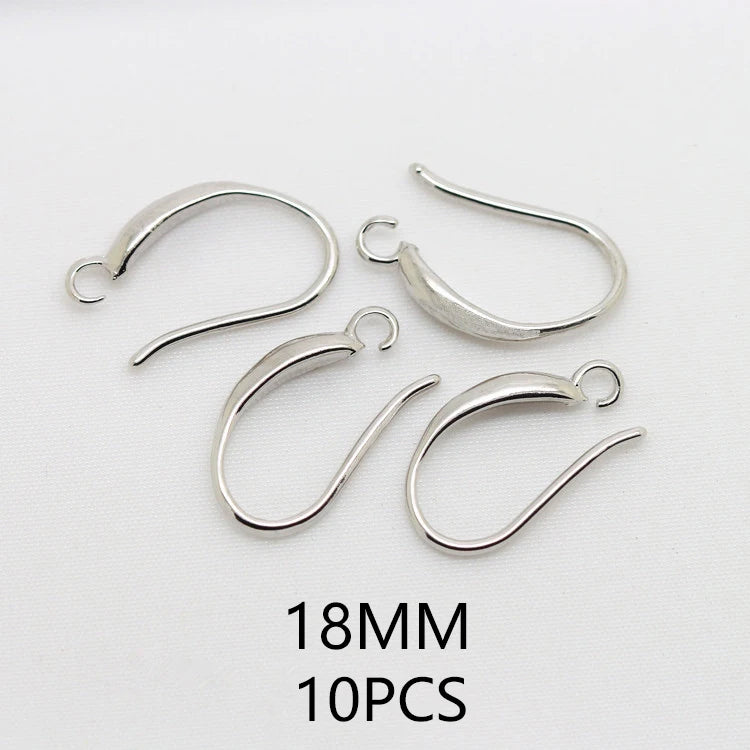 (1941) 20MM 24K Gold Color Plated Carved Earring Hook Jewerly Making Diy Jewelry Findings Accessories