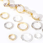 Multi Types 14K/18K Gold Plated Round Bead Frame,Brass Metal Circle Frame Connectors Spacers Beads,DIY Beading Jewelry Making