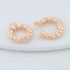 14*17MM 14K Gold Color Plated Round Clasps Necklace Clasps High Quality Jewelry Accessories