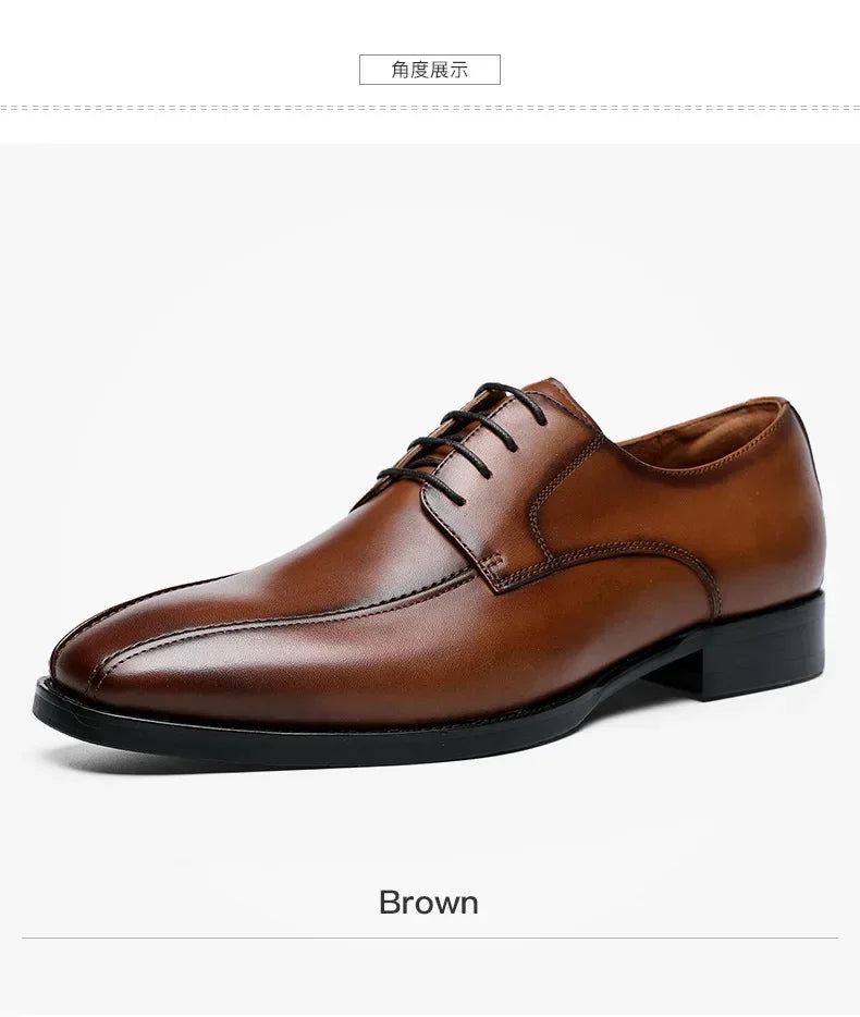 Men Shoe Autumn Polishing Elegant Social Shoes Men Business Dress Shoe Casual Flat Men Party Wedding  Zapatos2024
