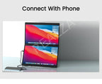 16 Inch 2.5K Dual Screen Portable Monitor 2560*1600P 16:10 100%sRGB With 360° Flip External Screen For PC Laptop Mac Phone PS4/5