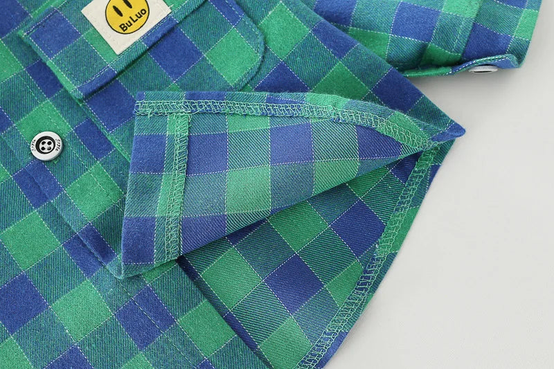 Baby Boy Clothes 0-5 Years Old Spring And Autumn Cotton Suit Boy Letter Plaid Hooded Shirt + Pants Baby Boy Two-Piece Suit