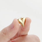 4pcs/lot 14K 18K Gold Plated Heart Charm with Jump Ring Necklace Making Supplies Solid Love Pendant For DIY Jewelry Accessories