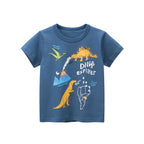 2-8T Toddler Kid Baby Boys Clothes Summer Cotton Top Infant Short Sleeve T Shirt Fashion Cute Tee Boys Tshrit Outfits