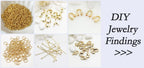 14K Real Gold Plated 1.3mm Thin Chain For DIY Jewelry Making, Wholesale Brass Chains Accessories Findings