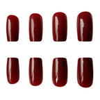 Artificial Press On False Nails Long Acrylic Faux Ongle For Girl Gluing Dark Brown Full Cover Finger Tips Manicure Tool