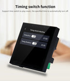 Smart Home Touch Screen 4inch WIFI Android11 bluetooths audio in Wall Amplifier Control Background Music Ceiling Speakers system