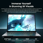 CHUWI CoreBook X Gaming Laptop 14.1 inch 2K IPS Screen AMD R5-7430U 16GB DDR4 RAM 512GB SSD Windows 11 Wifi6 Notebook Computer