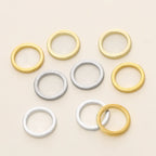 10/20Pcs/Pack 14K/18K Gold Color Plated Close Jump Rings Split Rings Connector for Jewelry Necklace Making Accessories