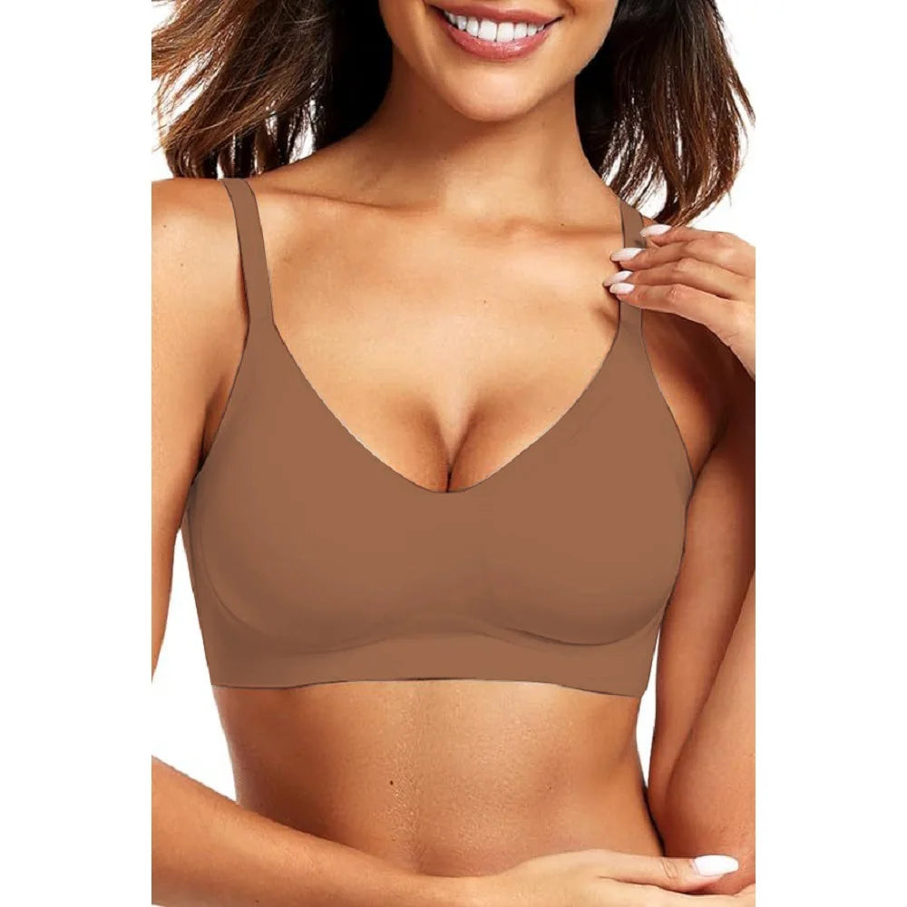 Seamless Bras for Women Soft Support Push-up Bra Beautiful Back Large Size Brassiere Wire-free Female Underwear