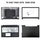New Laptop LCD Back  Bezel Front Frame Palmrest Upper TOP Case Bottom Cover Case For inspiro 15 3567 3565 3576  3568 3558