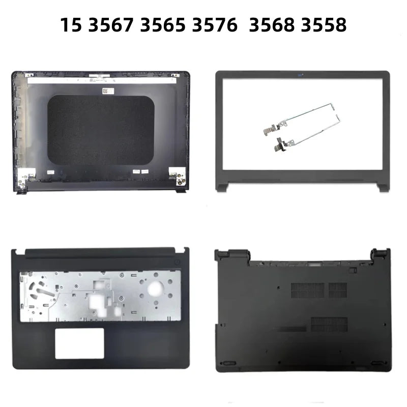 New Laptop LCD Back  Bezel Front Frame Palmrest Upper TOP Case Bottom Cover Case For inspiro 15 3567 3565 3576  3568 3558