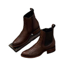 Spring/ Winter men shoes fashion Elegant Chelsea Boots Leather Slip-on Dress Formal Boots Model 2025