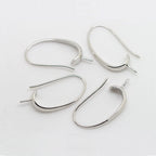 (1941) 20MM 24K Gold Color Plated Carved Earring Hook Jewerly Making Diy Jewelry Findings Accessories