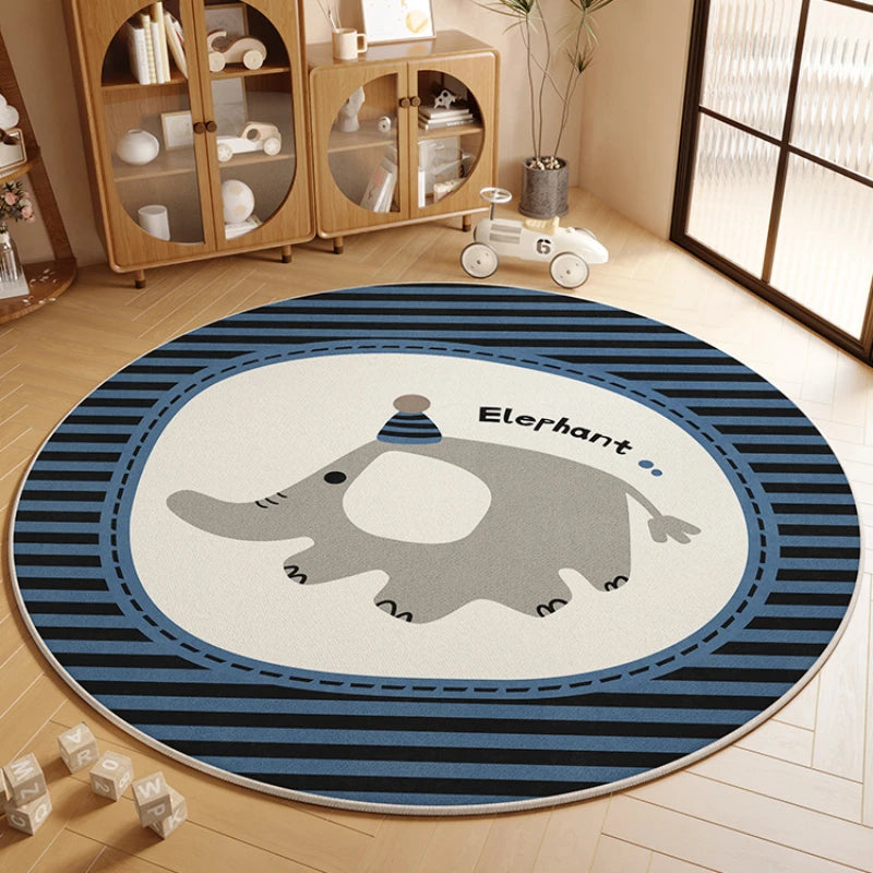 Children's Room Living Room Bedroom Bedside Carpet Round Room Maintenance Free Carpets Sound Insulation Anti Slip Cartoon Rug