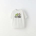1-7 Year Old Kids Clothes T-shirt Cartoon Printed Fashion Short Sleeved Tops Tees Children's Wear Casual O-neck Boy's T Shirts