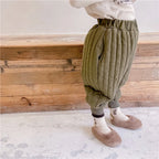 Children's Clothing From 2 To 7 Years Winter Kids Warm Cotton-Padded Trousers Baby Girls Thick Pants Toddler Boys Wear Clothes