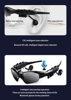 2026 Smart Sunglasses Photo Sense Camera Bluetooth Music Call Intelligent Recording Waterproof Glasses Outdoor Sports Cycling