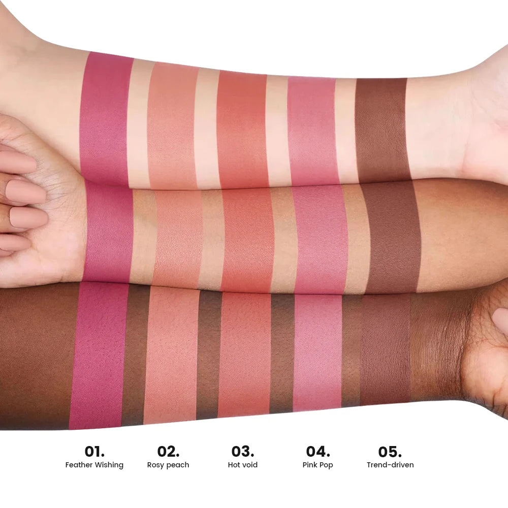 Pudaier Velvet Matte Liquid Lipstick | Waterproof & Transfer-Proof Lip Gloss | Long Lasting Lip Stain (5 Shades) | Kiss Proof, N