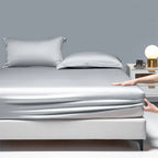 Premium Egyptian Cotton Bedding Fitted Sheet Elastic Band Around Mattress Cover Double Queen King Size Bed Cover No Pillowcase