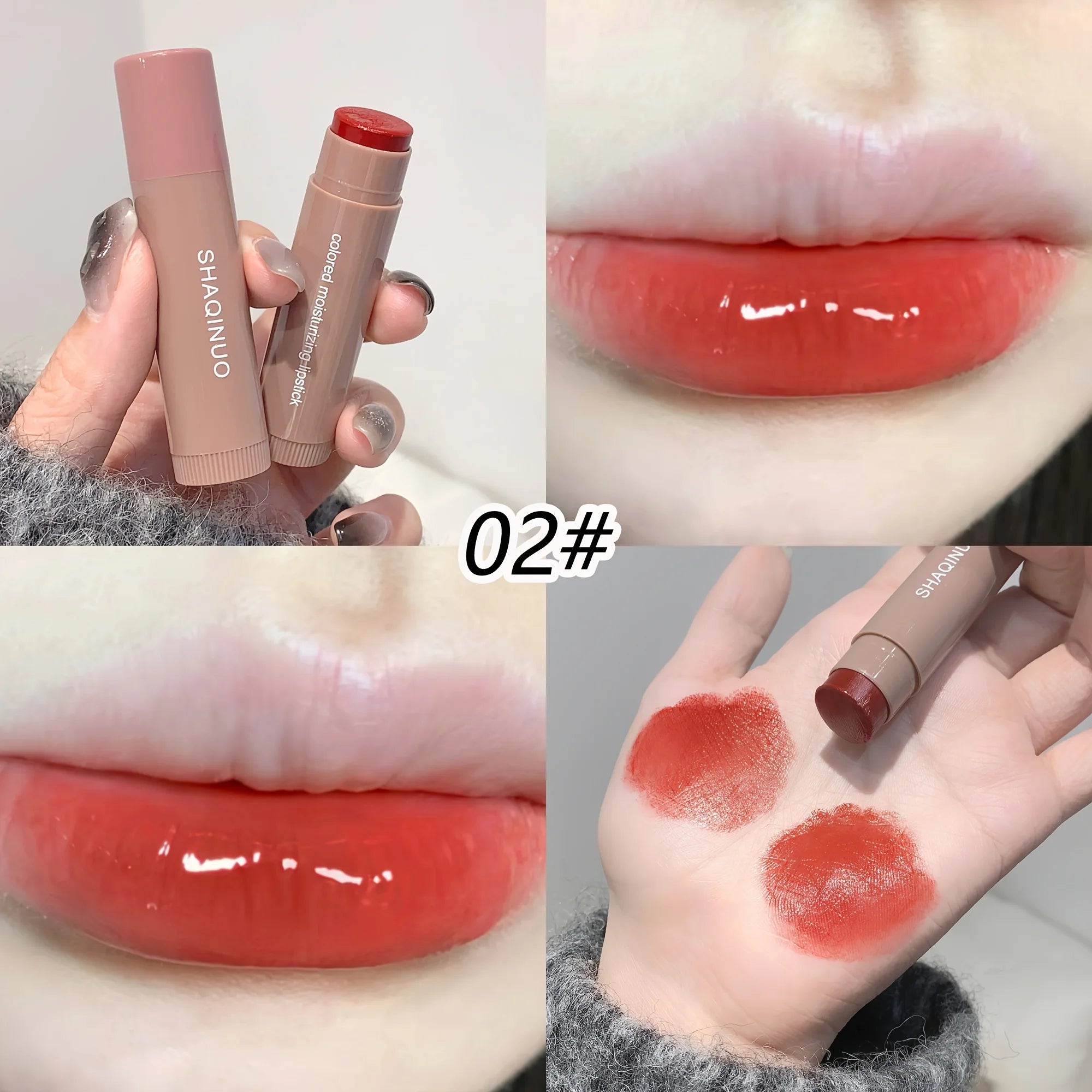 3pcs Moisturizing Lipstick Set Hydrating Tinted Lip Balm Soft And Tender Lip Dryness Improvement Plumping And Smooth Variety
