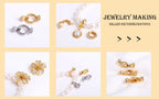 1.5mm/2mm Thin Chains 14K/18K Gold Plated O Chain For Bracelet Necklace Making Accessories DIY Jewelry Making Findings Wholesale