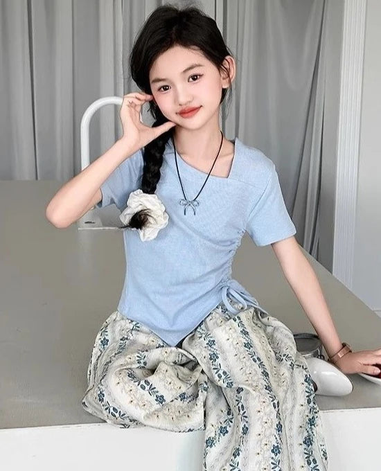 Children Clothes From 7 To 14 Years Children's Clothing Girl Setup 2025 Top Set Girls Party 12 Year Old Teens Sets for Children