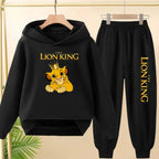 Kids Hoodie Girls Boys Clothing Lion Simba Hoodies Autumn Winter Top+Pants Aged 3 to 14 Children's Suit Tracksuit Sportwear Sets