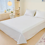 Soft Egyptian Cotton Bed Sheet Home Textile Luxury 400TC 100% Cotton Flat Sheets Bed Linen Single Queen King Size Bedspreads