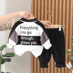 Boys Clothes 2pcs/Sets Children's Letter Top and Pants Suit for 0-5Year old Boys Spring And Autumn Casual Set Fashion Outdoor