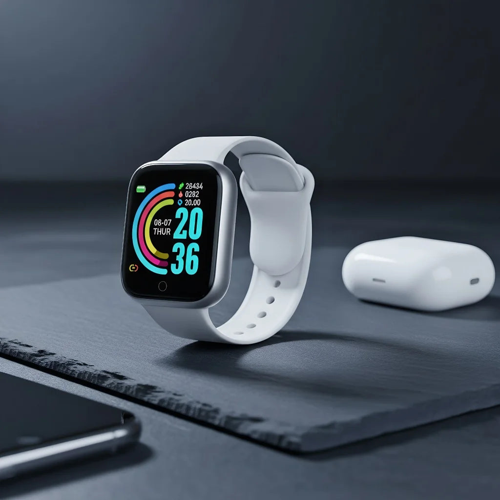 Smartwatch for Men & Women: Bluetooth Connected Phone, Music, Fitness Tracker, Sleep Monitor, Multifunctional Bracelet