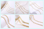 Multi Types 14K/18K Gold Plated Round Bead Frame,Brass Metal Circle Frame Connectors Spacers Beads,DIY Beading Jewelry Making