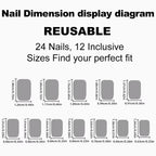 Artificial Press On False Nails Long Acrylic Faux Ongle For Girl Gluing Dark Brown Full Cover Finger Tips Manicure Tool