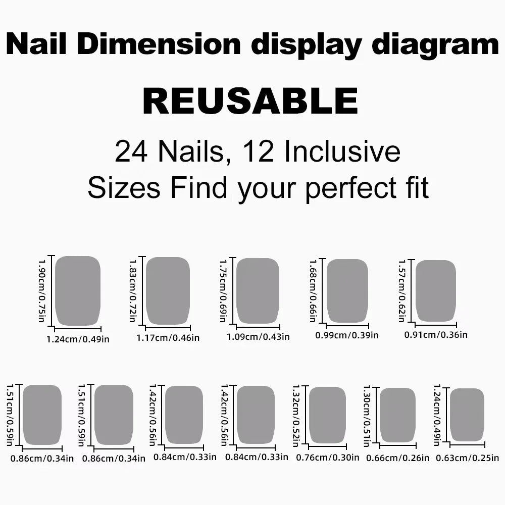 Artificial Press On False Nails Long Acrylic Faux Ongle For Girl Gluing Dark Brown Full Cover Finger Tips Manicure Tool