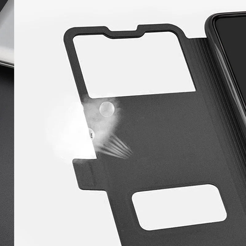 For Honor X9C Smart 5G Case Luxury View Window Magnetic Flip Case Cover For Honor X9C Smart PU Leather Case BRC-LX1 Phone Cases